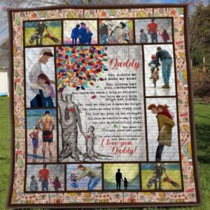 Family Daddy Quilt Blanket  Quilt